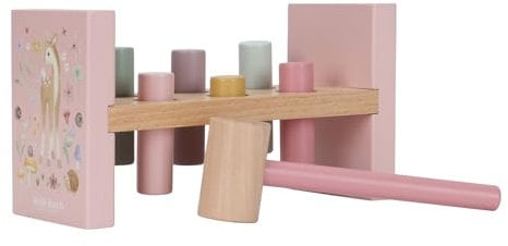 Little Dutch 7346 FSC Holz Hammerbank - Fairy Garden rosa
