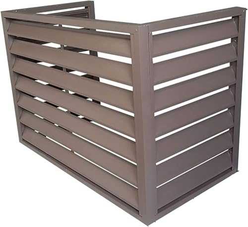 Zaun-Klimaanlagenabdeckung for den Außenbereich, wandmontierte Aluminium-Klimaanlagenabdeckungen, Abdeckung for Mini-Split-Klimaanlage for Außeneinheit, freistehender Raumteiler, for drinnen und drauß