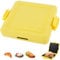 Machine à toastie au micro-ondes, four à sandwich grillé sans fil en silicone, revêtement anti-adhésif et chauffage rapide pour cuire de délicieux sandwichs croustillants (jaune)