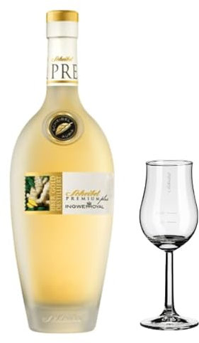 Scheibel PREMIUMplus Ingwer-Royal, 0,7L Flasche + Aroma-Glas