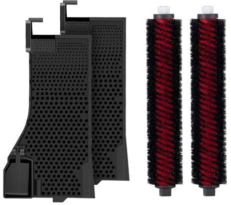Rrochio Saugroboter Zubehör für roborock S7 MaxV Ultra, Wasserfilter und Wartungsbürste für roborock S7 Pro Ultra, Reinigungsbürste Ersatzteile Zubehörsets Waschbare