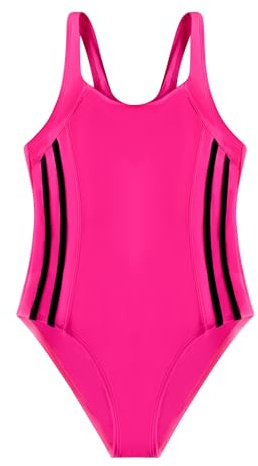 POWER FLOWER Costume da Bagno Sportivo per Ragazze, Costume Intero, Abbigliamento da Nuoto Atletico con Spalline Spesse per Bambini dai 8 ai 16 Anni