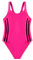 POWER FLOWER Costume da Bagno Sportivo per Ragazze, Costume Intero, Abbigliamento da Nuoto Atletico con Spalline Spesse per Bambini dai 8 ai 16 Anni(8-10 Years, LA638-Pink)