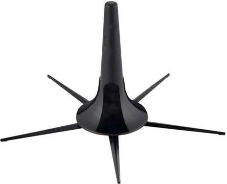 RuiJOTWAT Soporte de instrumento de trompeta plegable portátil de 5 patas, base de patas de metal, base estable para instrumento de trompeta