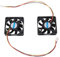 Qyrugcxs 60Mm 6Cm DC 12V 3 Pin Computer Case CPU Cooler Cooling Fan Black 2 Pcs