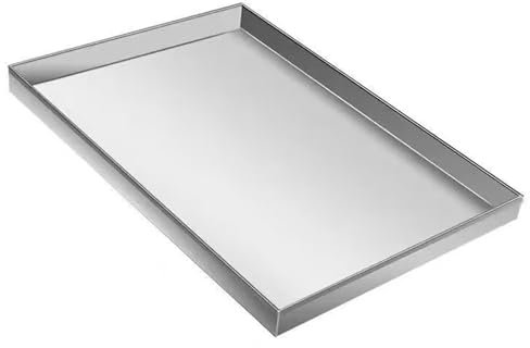 Auffangwanne Edelstahl Groß Auto-Ölwanne Starke Tragfähigkeit, Grüne Pflanzenwanne, Waschmaschinenwanne, Haustierwanne(100x80cm/39.3 * 31.4in)