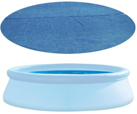 Copertura Solare Per Piscina - Coperta Solare Rotonda Isolante per Piscina,Coperta Termica Piehevole Risparmio Energetico, Accessori Robusti per Stagno da Giardino