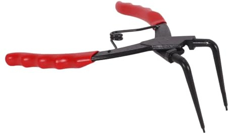 DUZEPA Pince à circlips robuste, pince à circlips internes en C – bec long coudé à 90° pour camions, motos et voitures