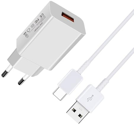 Chargeur Rapide pour Xiaomi Redmi Mi Note 8 9 10 11 12 8T 9T 10T 11T 11i 10i Lite Ultra Pro NFC GT Poco M4 M6 M3 C65 X6 Prise Charge Rapide avec 1,5M USB C Câble