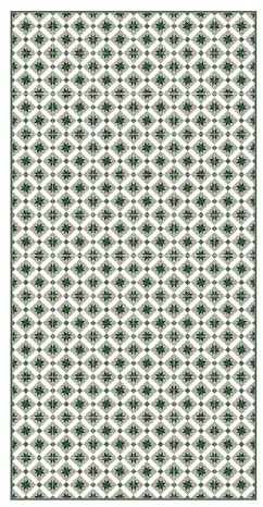 Printarama Alfombra Vinílica Cocina 50x80cm Antideslizante Lavable | Verde, Negro, Material vinílico premium, ideal cocina baño pasillo, impermeable lavable, fabricado en España