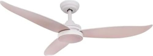 Perenz 7139 B IR - Ventilatore da Soffitto 3 Pale 6 Velocità 112 cm con Luce e Telecomando Bianco