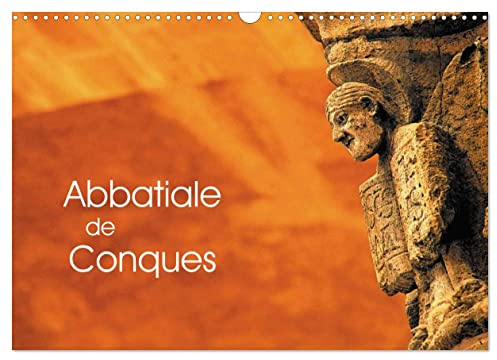 Abbatiale de Conques (Calendrier mural 2023 DIN A3 horizontal): Abbatiale Sainte-Foy (Calendrier mensuel, 14 Pages )