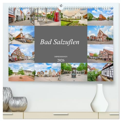 Bad Salzuflen Impressionen (hochwertiger Premium Wandkalender 2026 DIN A2 quer), Kunstdruck in Hochglanz: Zwölf faszinierende Bilder der Stadt Bad Salzuflen (CALVENDO Orte)