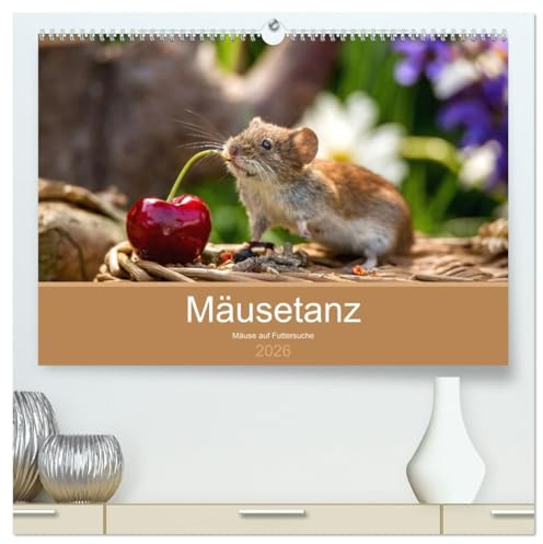 Mäusetanz (hochwertiger Premium Wandkalender 2026 DIN A2 quer), Kunstdruck in Hochglanz: Mäuse auf der Futtersuche (CALVENDO Tiere)