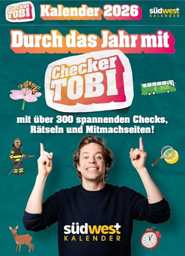 Checker Tobi 2026: Tagesabreißkalender mit über 300 spannenden Checks zum Aufstellen oder Aufhängen