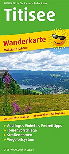Titisee: Wanderkarte mit Ausflugszielen, Einkehr- & Freizeittipps, wetterfest, reißfest, abwischbar, GPS-genau. 1:25000 (Wanderkarte: WK)