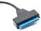 vhbw SATA III zu USB 3.0 Adapter Festplattenkabel Anschlusskabel kompatibel mit 2.5 HDD, SSD Festplatten, Plug & Play fähig blau/schwarz