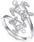 Flyow (Gesundheit und Langlebigkeit) 925 Sterling Silber Schmuck Hypoallergen Schildkröte Tier Ring Einstellbare Größe für Damen Frauen, Perfektes Weihnachts Geburtstagsgeschenke (Schildkröte 57#)