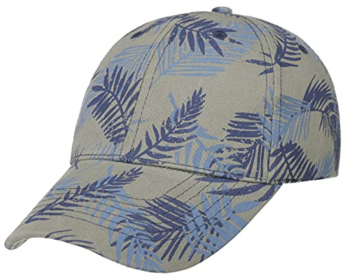Lipodo Leaves Basecap 6 Panel geblümt Mehrfarbig Damen Herren Frühling Sommer Oliv One Size
