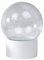 Snowglobe for You 40052 Bastelset DIY Schneekugel Do it Yourself mit Glaskugel und Polyresinsockel weiß – 100mm Durchmesser