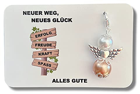 Schutzengel Schlüsselanhänger NEUER WEG Geschenk Abschied Kollegin Kollege Rente Ruhestand neuer Job Mutmacher Glücksbringer