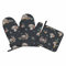 Samgula Entzückende Koala-Ofenhandschuhe und Topflappen-Set, Blumenbaum, Cartoon, Tier, hitzebeständig, 3 Stück zum Kochen, Backen, Grillen