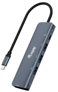 Equip 133487 USB-C 5-in-1 Multifunktionsadapter, HDMI, USB 3.2 Gen1, 100W USB PD