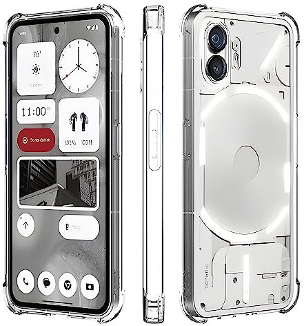 Rojeuinn Hülle für Nothing Phone (2) Handyhülle,Weiche TPU Silikon Stoßfest Schutzhülle Handy Case