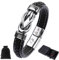 Sugeru Armband Herren mit Gravur - Ich Liebe Dich, Personalisierte geschenke männer mit Grußkarte und Box | Edelstahl Wasserdicht Lederarmband herren | Geburtstag, Vatertag, Jahrestag,ValentinstagⅠ