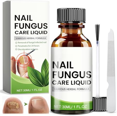 Micosi Unghie Piedi, Trattamento Antimicotico Unghie Piedi con 1 lima per unghie, Nutre e Lenisce Le Unghim, Cura delle unghie per Unghie Danneggiate, Rinforza la struttura dell'unghia, 30ml