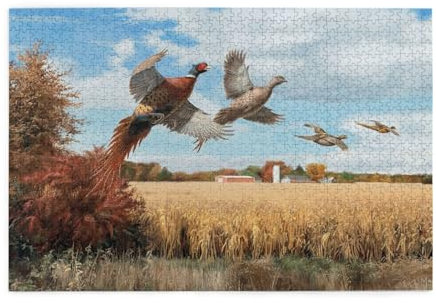 Ente Jagd Tier, Puzzle 1000 Teile, Holzpuzzle, Spielzeug, Familienspiel, Wanddekoration für Erwachsene und Jugendliche