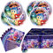 Inside Out 2 Birthday Party Tableware - 20 Plate, 20 Napkins & Tablecovers (70 x 42in) for Inside Out Supplies