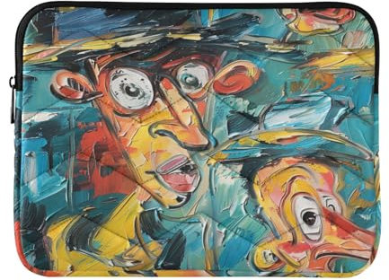 Laptop Sleeve Case 13-14 Inch Classy Computer Case Old Slow Style Computer Carrying Bag for Men Women