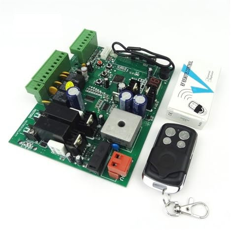 Replacement Gate Operator Logic Board, DC 24V Swing Gate Control Board Connect Back Up Battery Or Solar System with Remote Control for Sliding Gate Motor and Accessories(No Remote 24V)