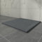 Aquariss Plato de ducha cuadrado antracita de 800 x 800 mm con trampa de residuos, efecto pizarra, base antideslizante para armarios de baño, baño y baño