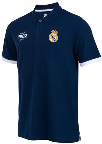 Real Madrid Polo Homme Real - Collection Officielle Football - Taille XL