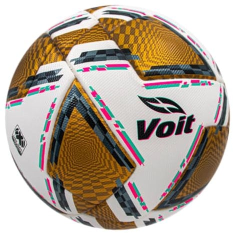 Voit Morph Liga MX Official Match Soccer Ball - Apertura 2024 Liguilla, FIFA Quality Pro, Size 5, Durable PU, Enhanced Aerodynamics, Moisture & Shock Absorption Tech, White/Gold/Black, Unisex