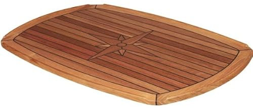 Boot & Motor Teak-Tischplatte 61x94cm