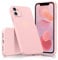 ScandiCasis for iPhone 12 Mini Cute Case, Heart Pattern Soft Silicone Phone Case Protective Shockproof Cover for Women Girls, Pink