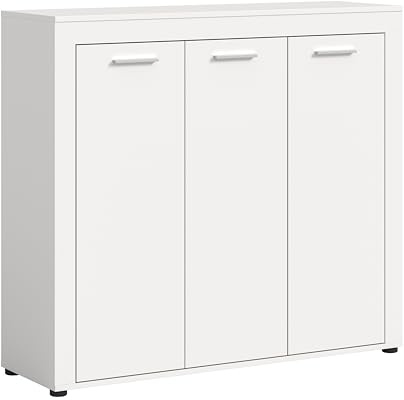 xonox.home Garderobe Jam X8BA9608 Schuhschrank Garderobenschrank Schrank in Weiß Nb. ca. 120x108x37 cm