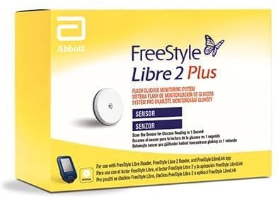 Abbott Freestyle Libre 2 Plus Sensor for Diabetes Monitoring. The #1 CGM Worldwide