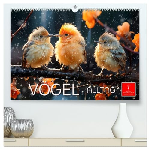 Vögel Alltag (hochwertiger Premium Wandkalender 2026 DIN A2 quer), Kunstdruck in Hochglanz: Jeder Tag ein neues Abenteuer. (CALVENDO Tiere)