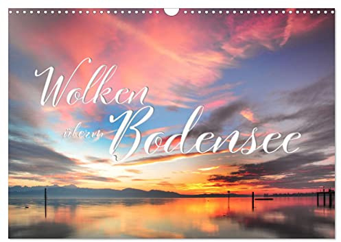 Wolken überm Bodensee (Wandkalender 2026 DIN A3 quer), CALVENDO Monatskalender: Stimmungsvolle Wolkenformationen über dem Bodensee (CALVENDO Orte)