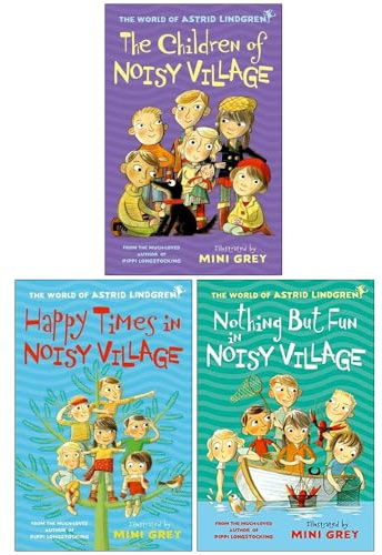 Astrid Lindgren Collection 3 Books Set (The Children of Noisy Village, Happy Times in Noisy Village & Nothing but Fun in Noisy Village)