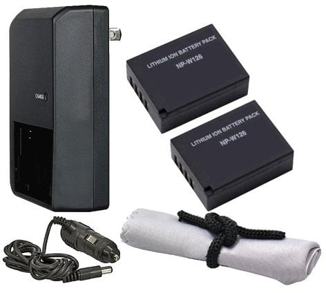 Digital Nc Compatible with FUJIFILM X-T20 'Intelligent' Batteries (2 Units) + AC/DC Travel Charger (Includes UK Plug)