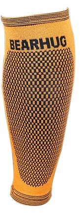 Bearhug Calf Compression Sleeve for Men and Women - Shin Splints Support for Torn Muscle and Leg Cramps - Bamboo Calf Support for Sports, Running, Gym, XXL