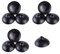 10 Stück Schwarz Silikon Saugnapf Saugnapf Clip Saugnapf Halter Halter Fisch Aquarium Aquarium Tank Pumpe