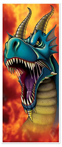 Generique - Türdekoration Drache 180 cm