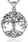 Friggem Baum des Lebens Sterling Silber Halskette & Anhänger für Frauen & Männer