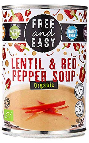 Free & Easy Organic Lentil Red Pepper Soup 400g